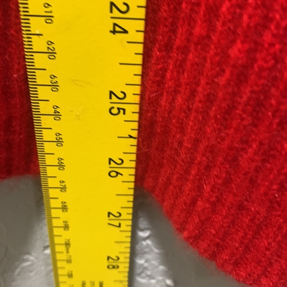 JONES NEW YORK COLLECTION CASHMERE RED MEDIUM SIZE LADIES SWEATER - Picture 9 of 11